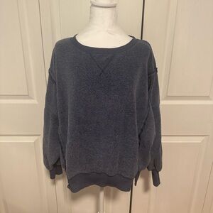 American Eagle Outfitters Blue Crew Neck Sweater